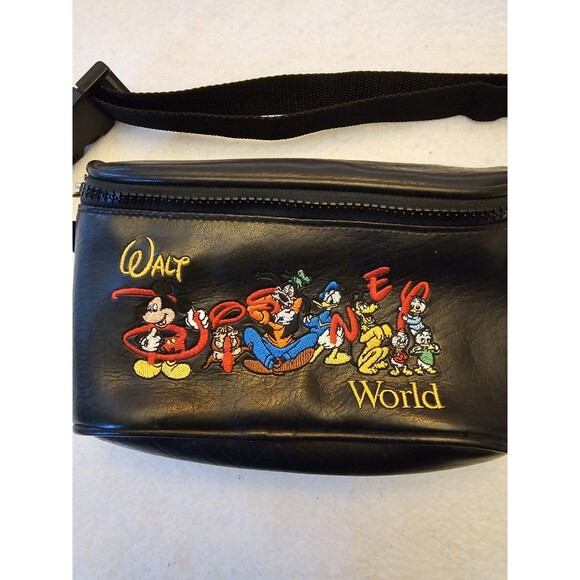 Rare Vintage Y2K Walt Disney World Fanny Pack Crossbody Parks Bag 1999 Mickey main image 5